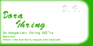 dora ihring business card